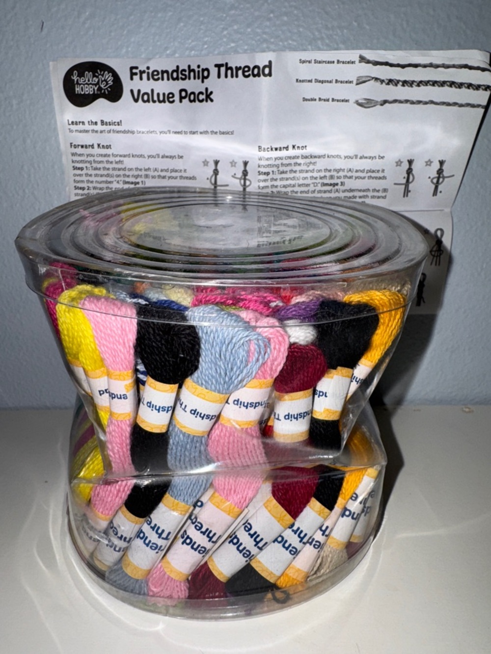 Hello Hobby Friendship Bracelets Thread Value Pack Embroidery Floss